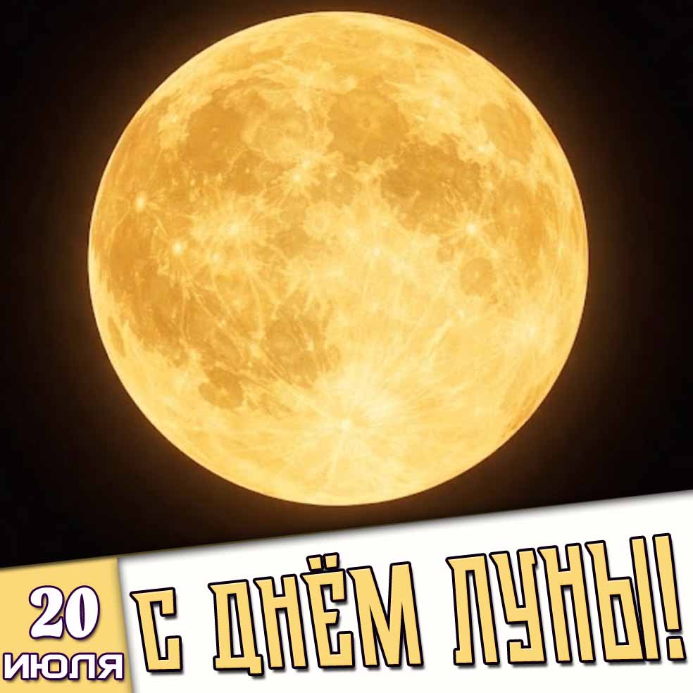Картинка 20 июля - с днём Луны!