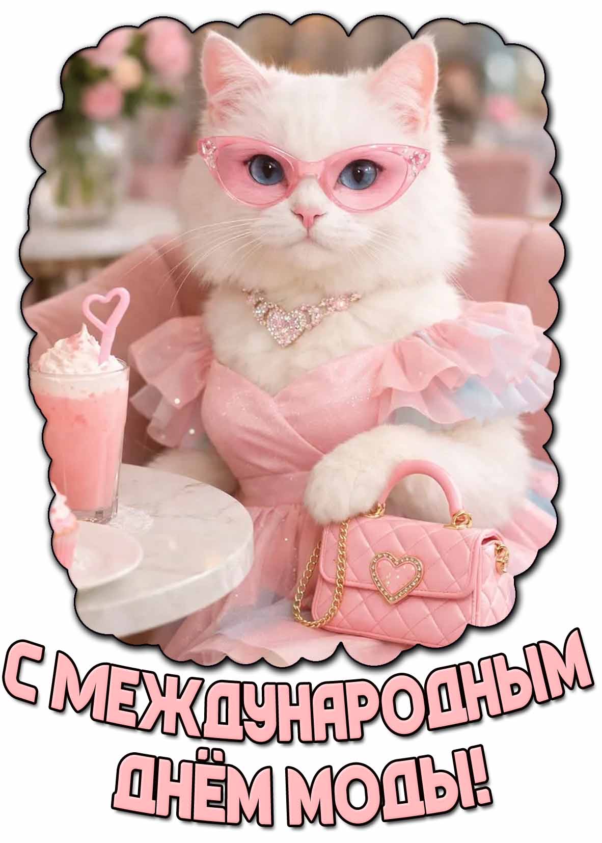 Открытка с Международным днём моды