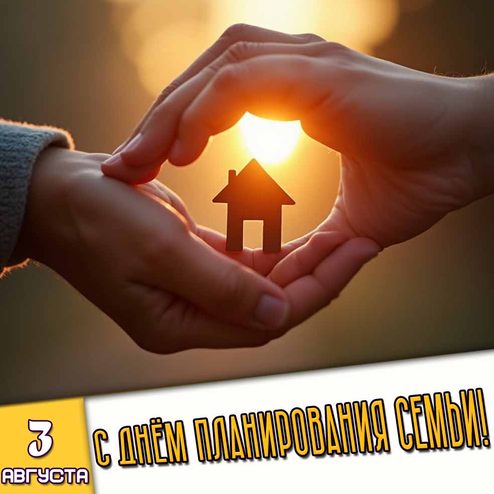 Картинка 3 августа - с днём планирования семьи!