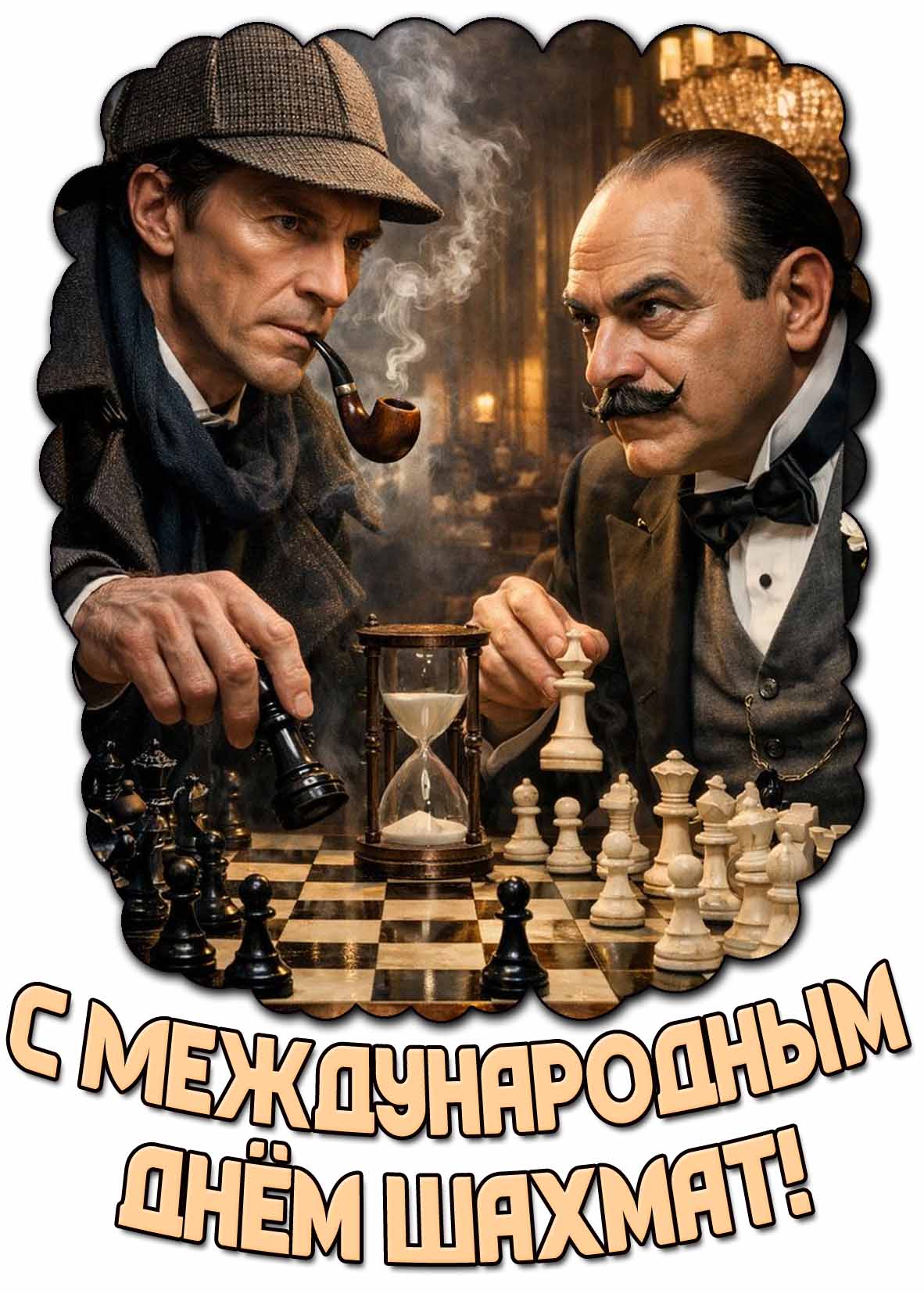 Прикольная картинка с Международным днём шахмат