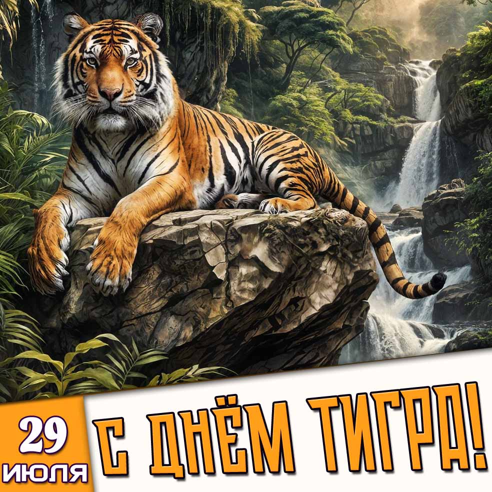 Картинка 29 июля - с днём тигра!
