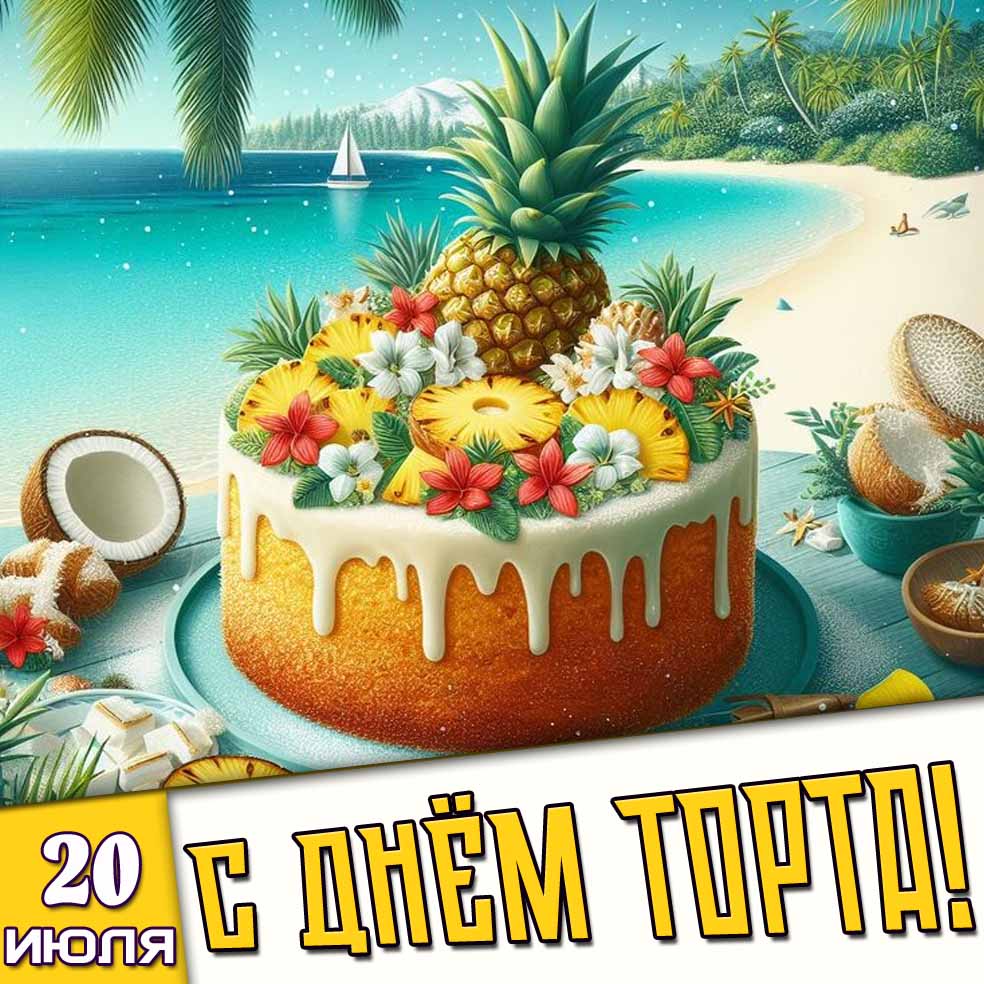 Картинка 20 июля - с днём торта!