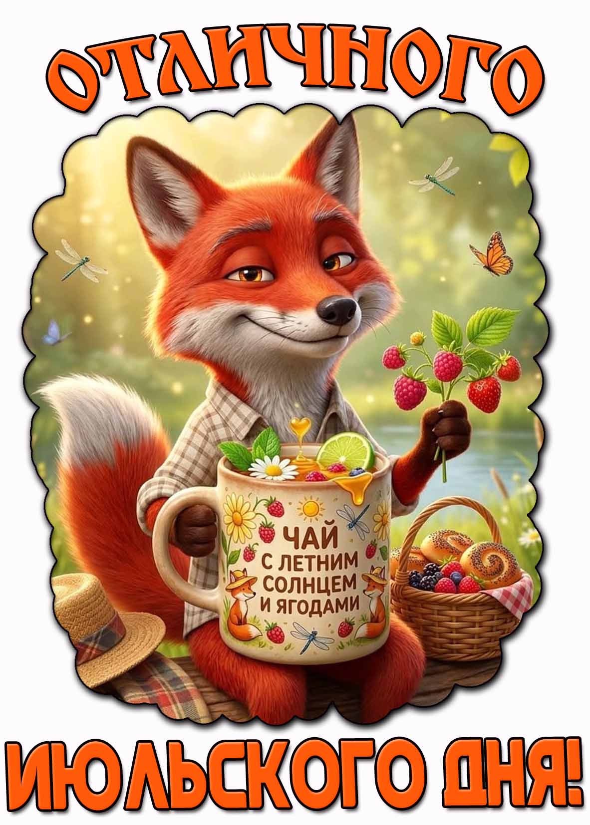 Открытка отличного июльского дня