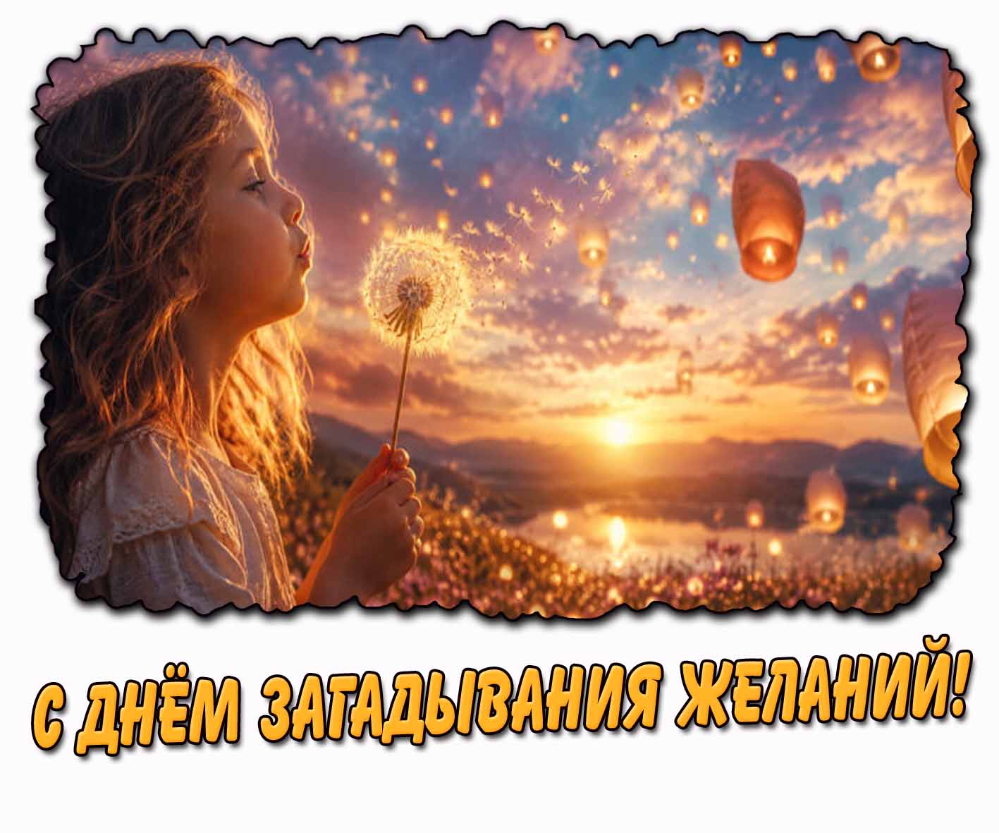 Открытка с днём загадывания желаний