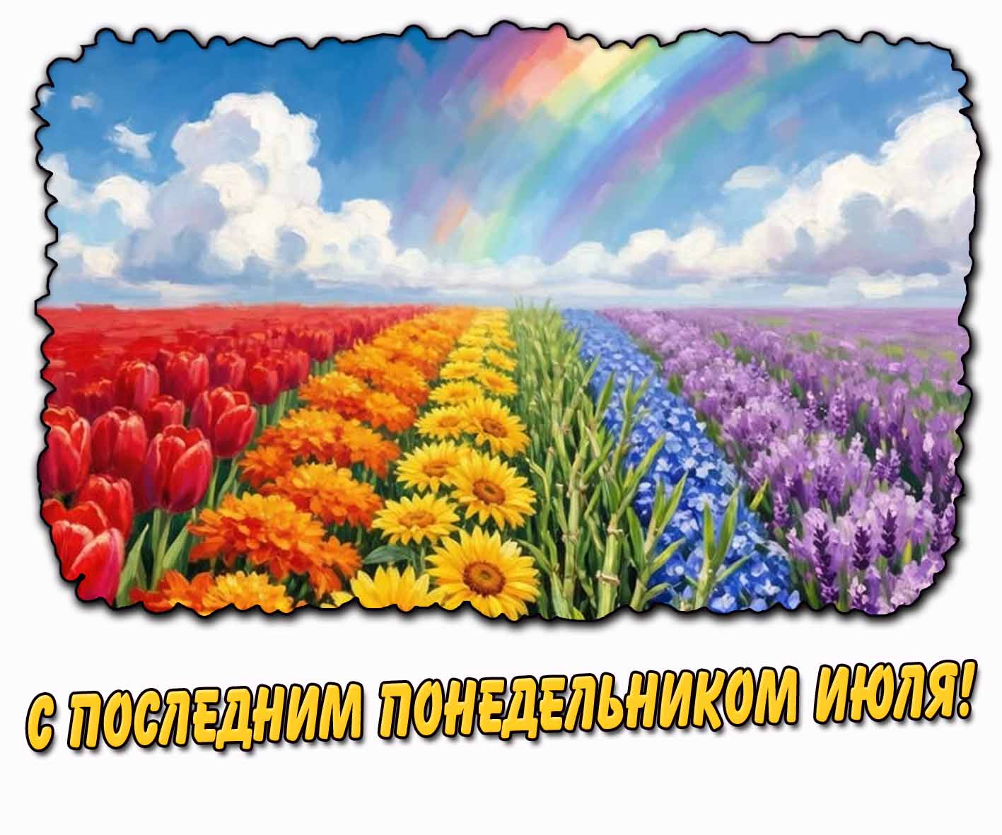 Открытка с последним понедельником июля