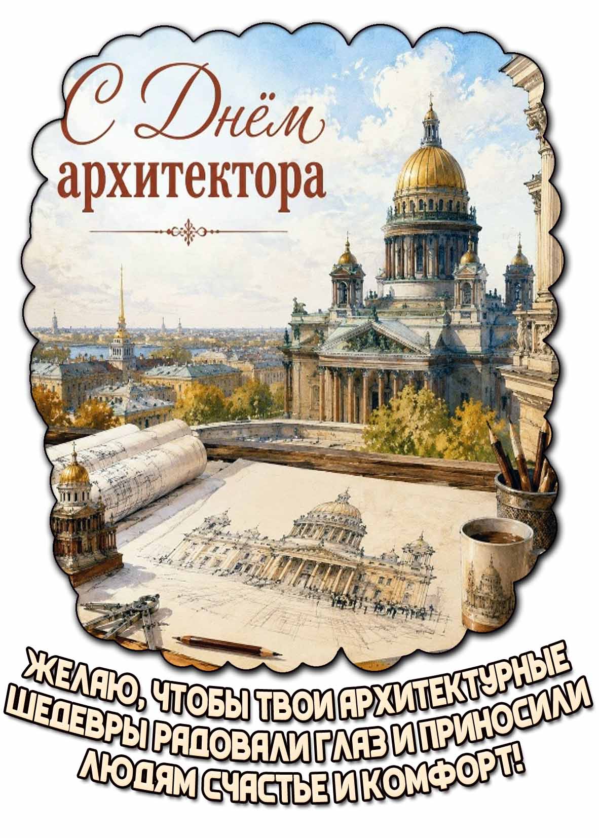 Поздравительная картинка с днём архитектора