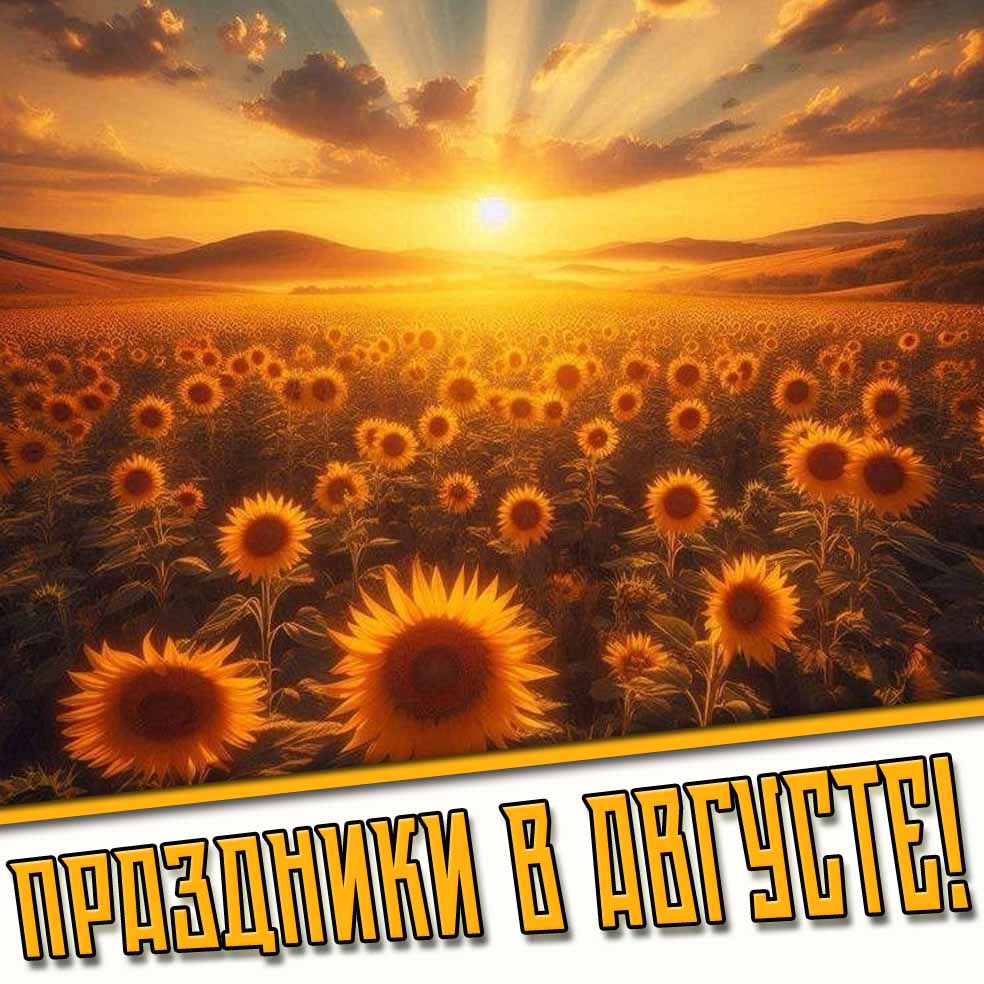 Картинки на праздники на каждый день Августа
