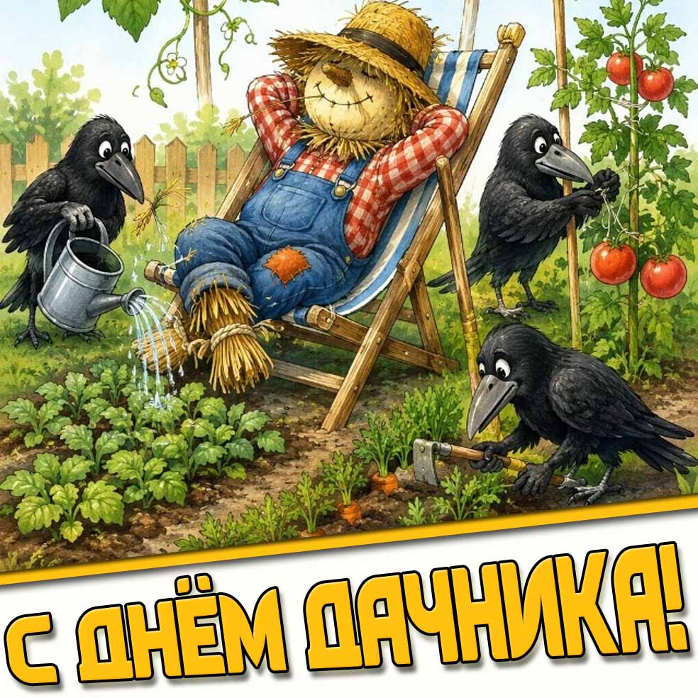 Прикольная картинка с днём дачника