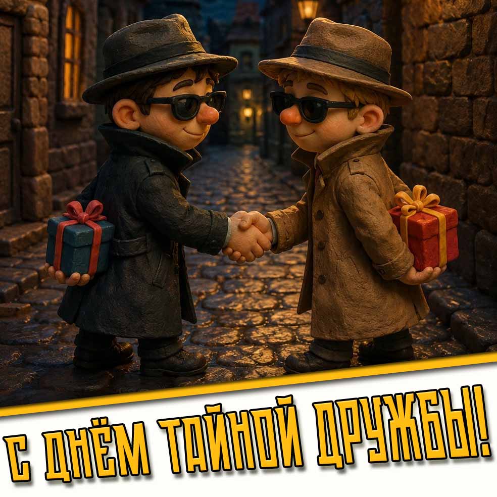 Прикольная картинка с днём тайной дружбы