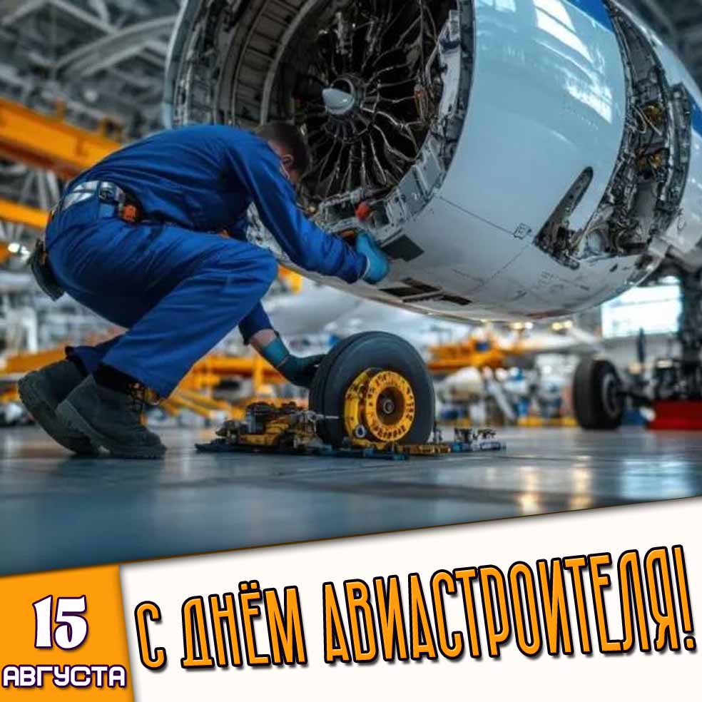 Картинка 15 августа - с днём авиастроителя!