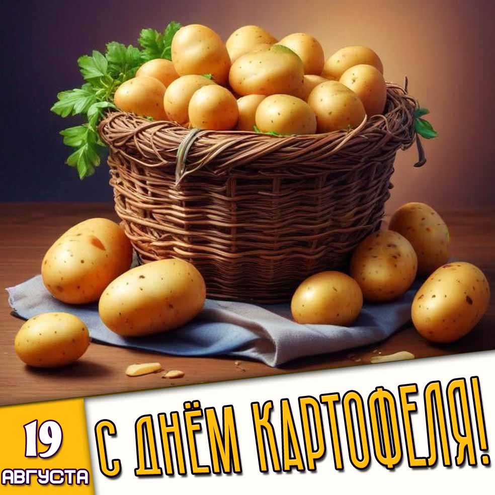 Картинка 19 августа - с днём картофеля!
