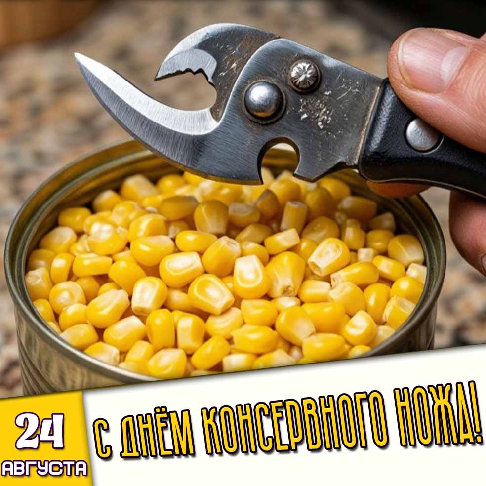 Картинка 24 августа - с днём консервного ножа!