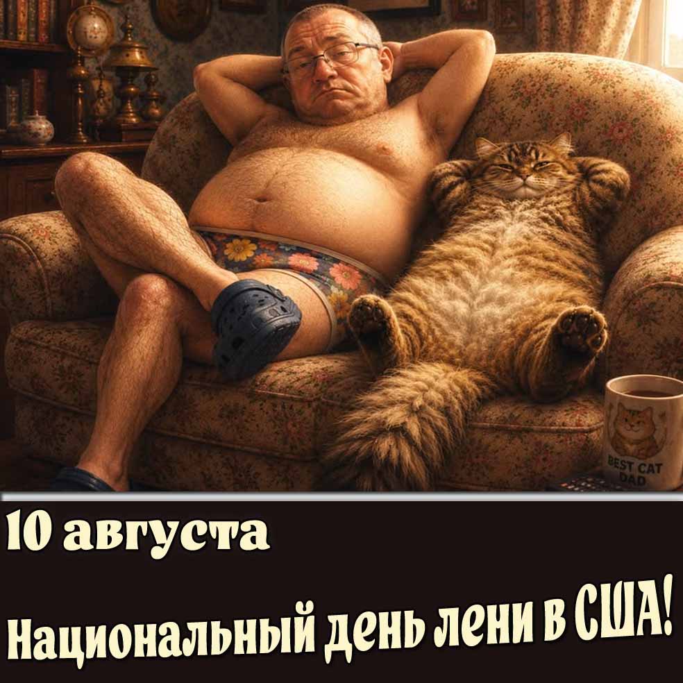 Картинка 10 августа - Национальный день лени в США!