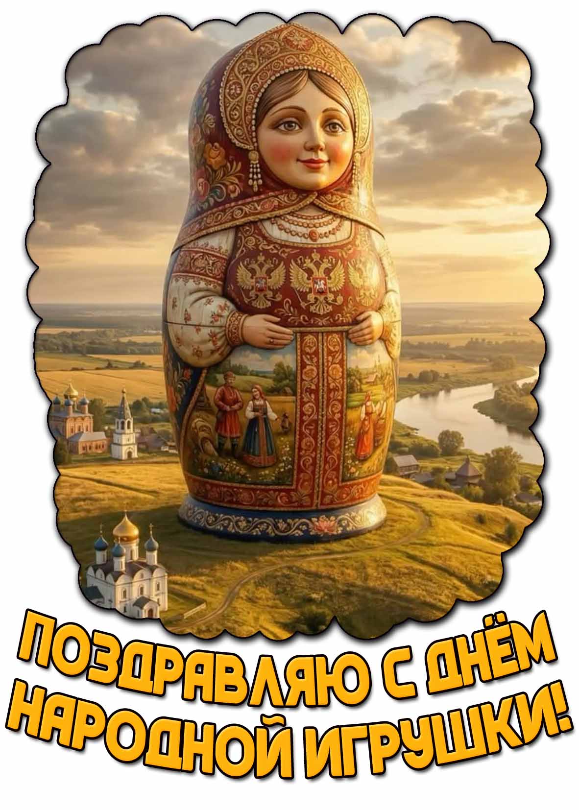 Картинка "Поздравляю с днём народной игрушки!"