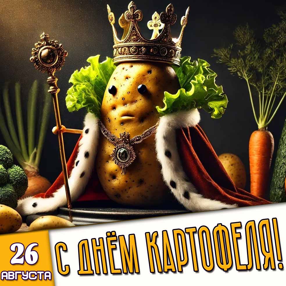 Прикольная картинка 26 августа - с днём картофеля!