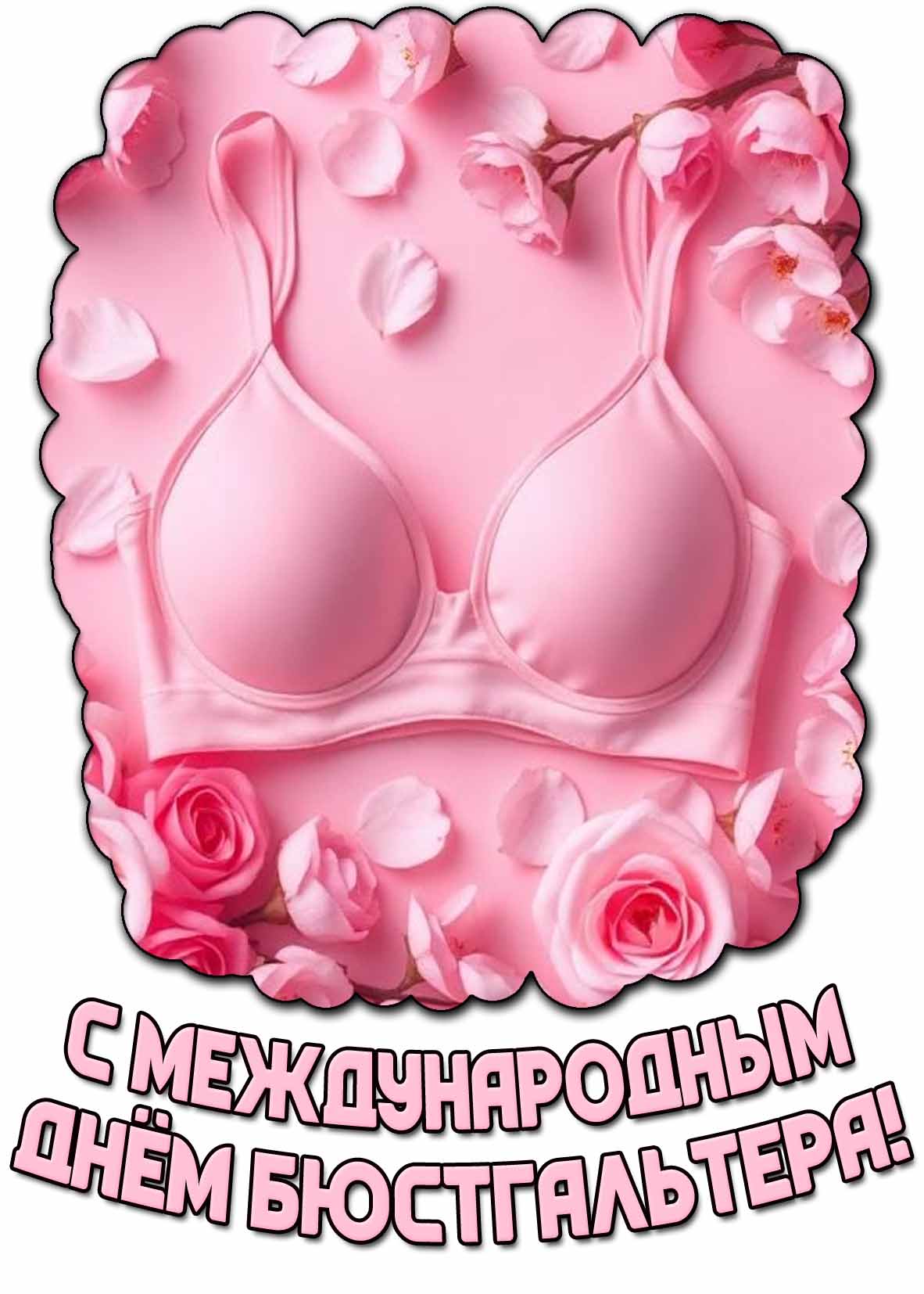 Открытка с Международным днём бюстгальтера