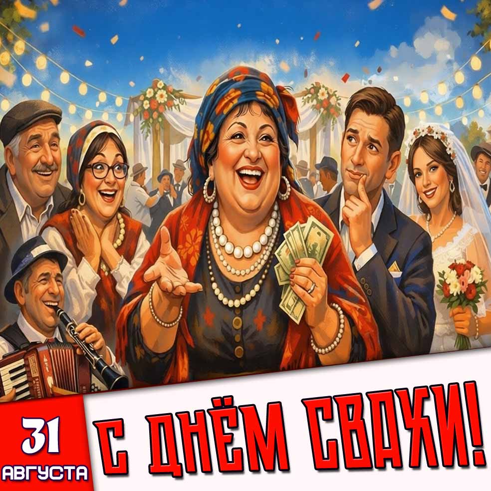 Картинка 31 августа - с днём свахи!