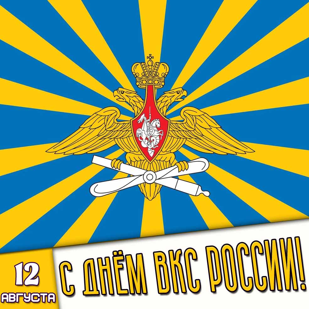 Картинка 12 августа - с днём ВКС России!