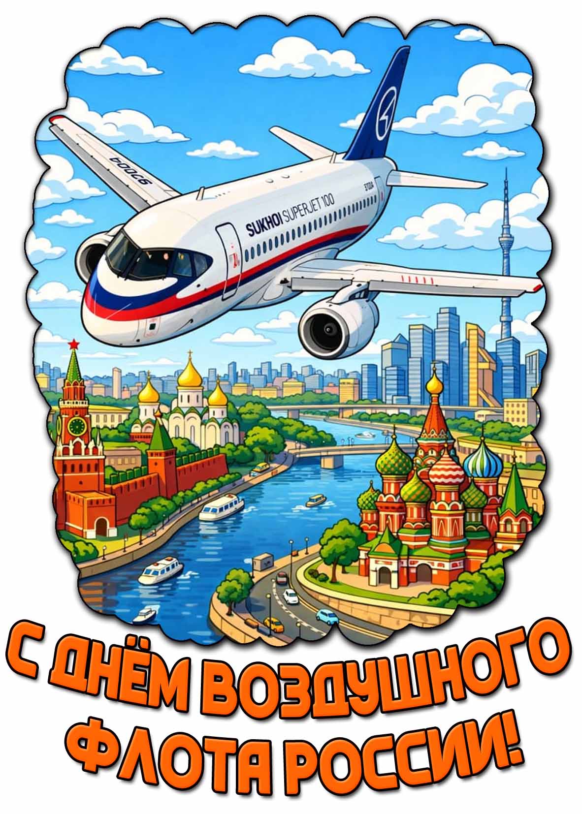 Открытка с днём Воздушного Флота России
