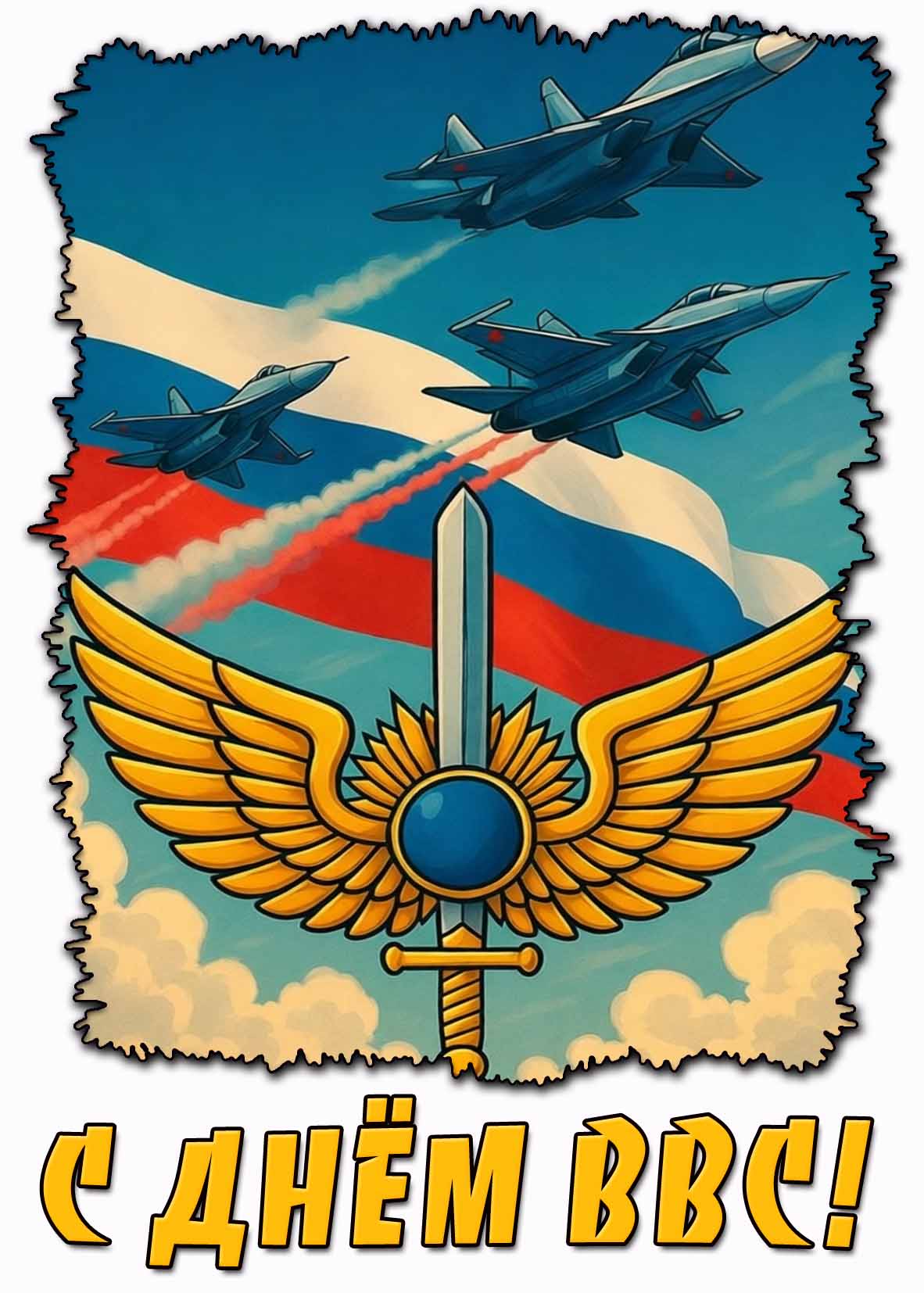 Открытка с днём ВВС
