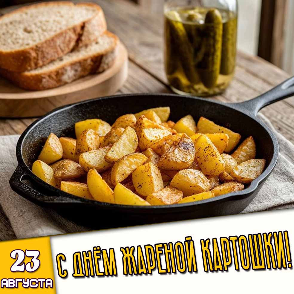 Картинка 23 августа - с днём жареной картошки!