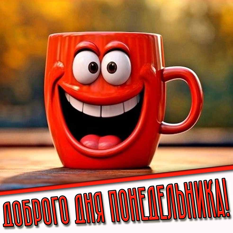 Доброго дня понедельника! - позитивная открытка