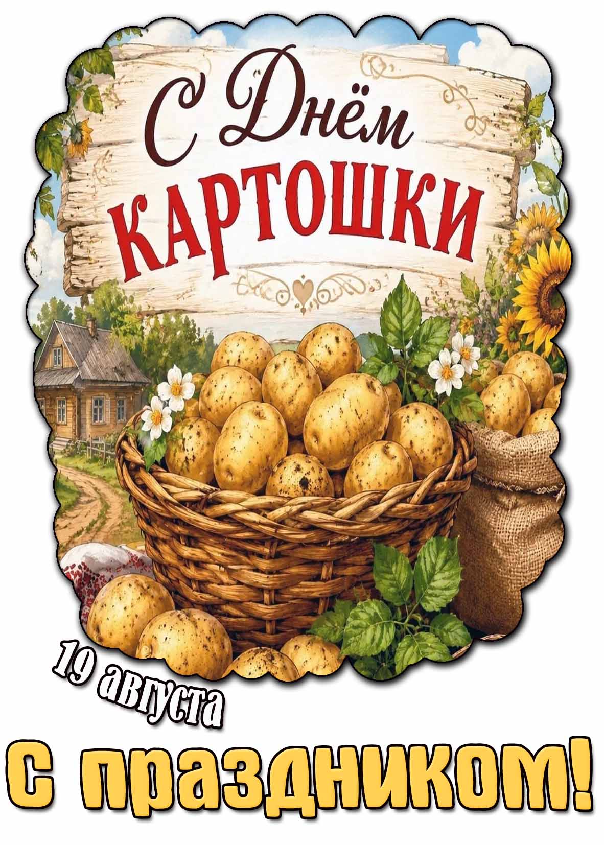Картинка 19 августа - с днём картошки! С праздником!