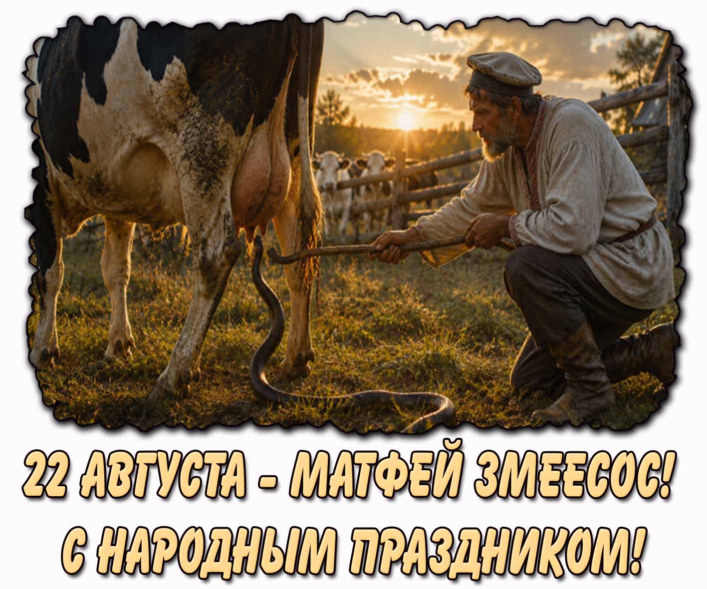 Картинка 22 августа - Матфей Змеесос! С народным праздником!