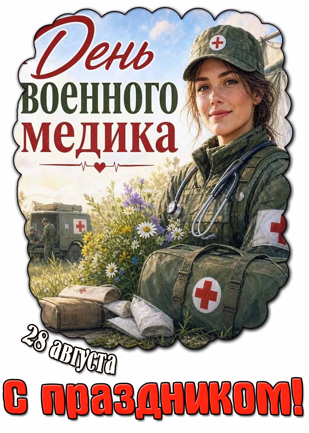 Картинка 28 августа - день военного медика! С праздником!