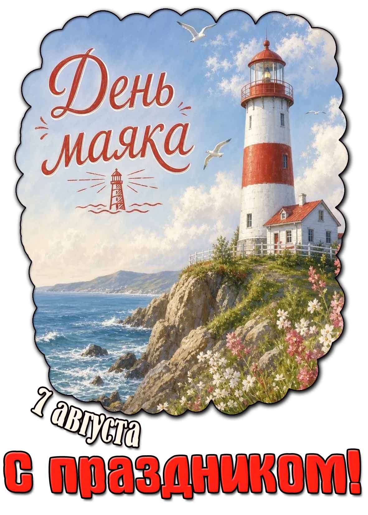 Картинка 7 августа - день маяка! С праздником!