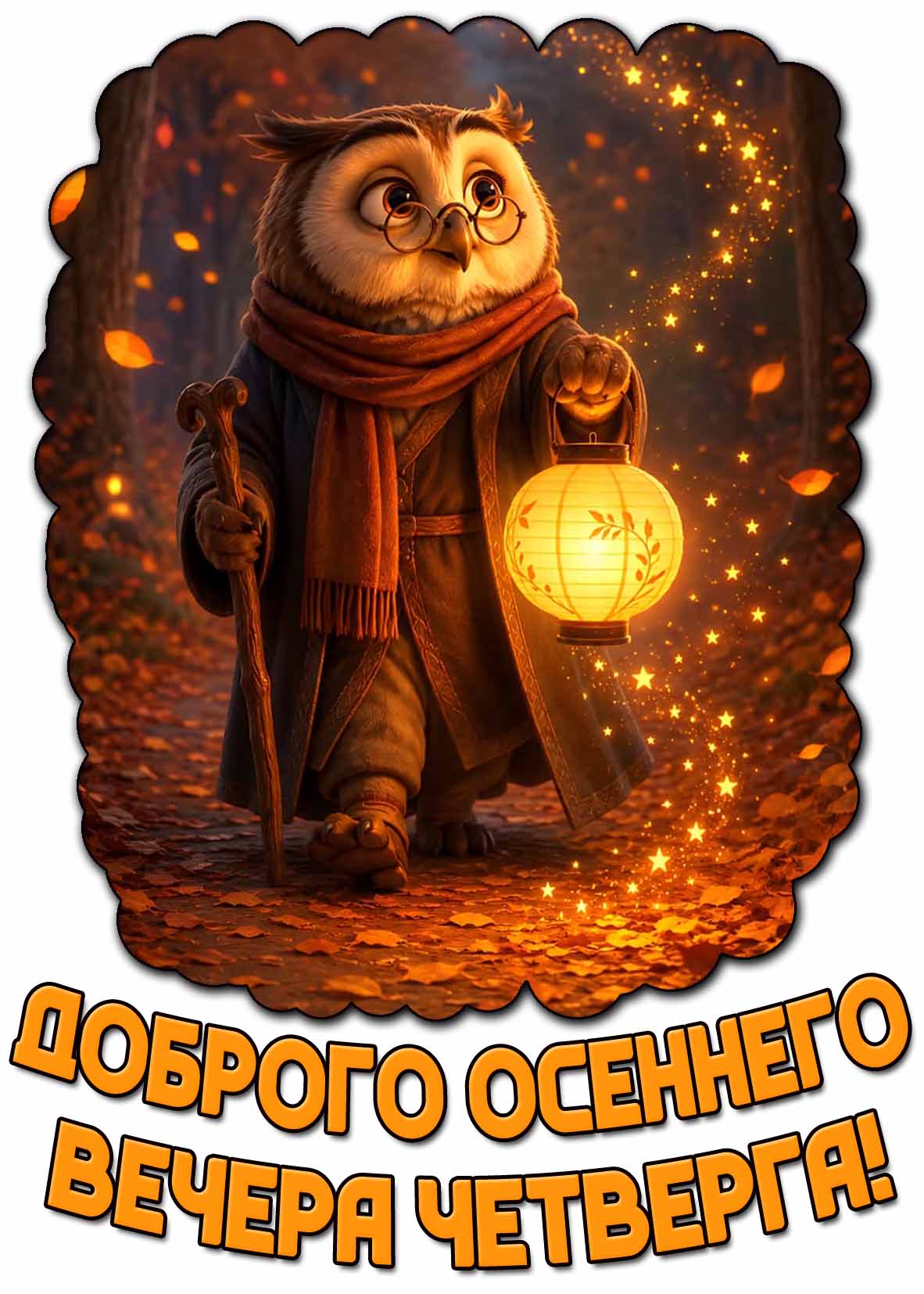 Картинка доброго осеннего вечера четверга
