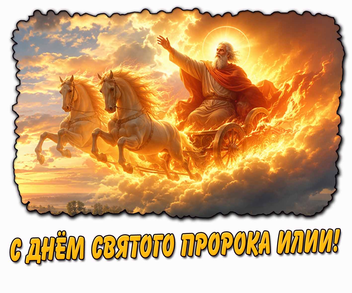 Картинка с днём святого пророка Илии