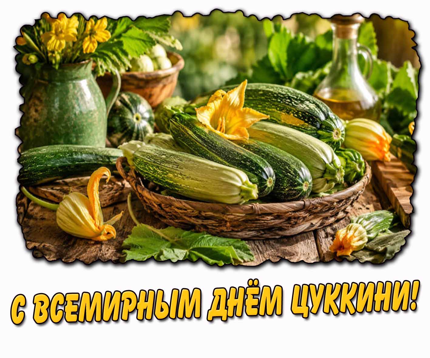Картинка с Всемирным днём цуккини