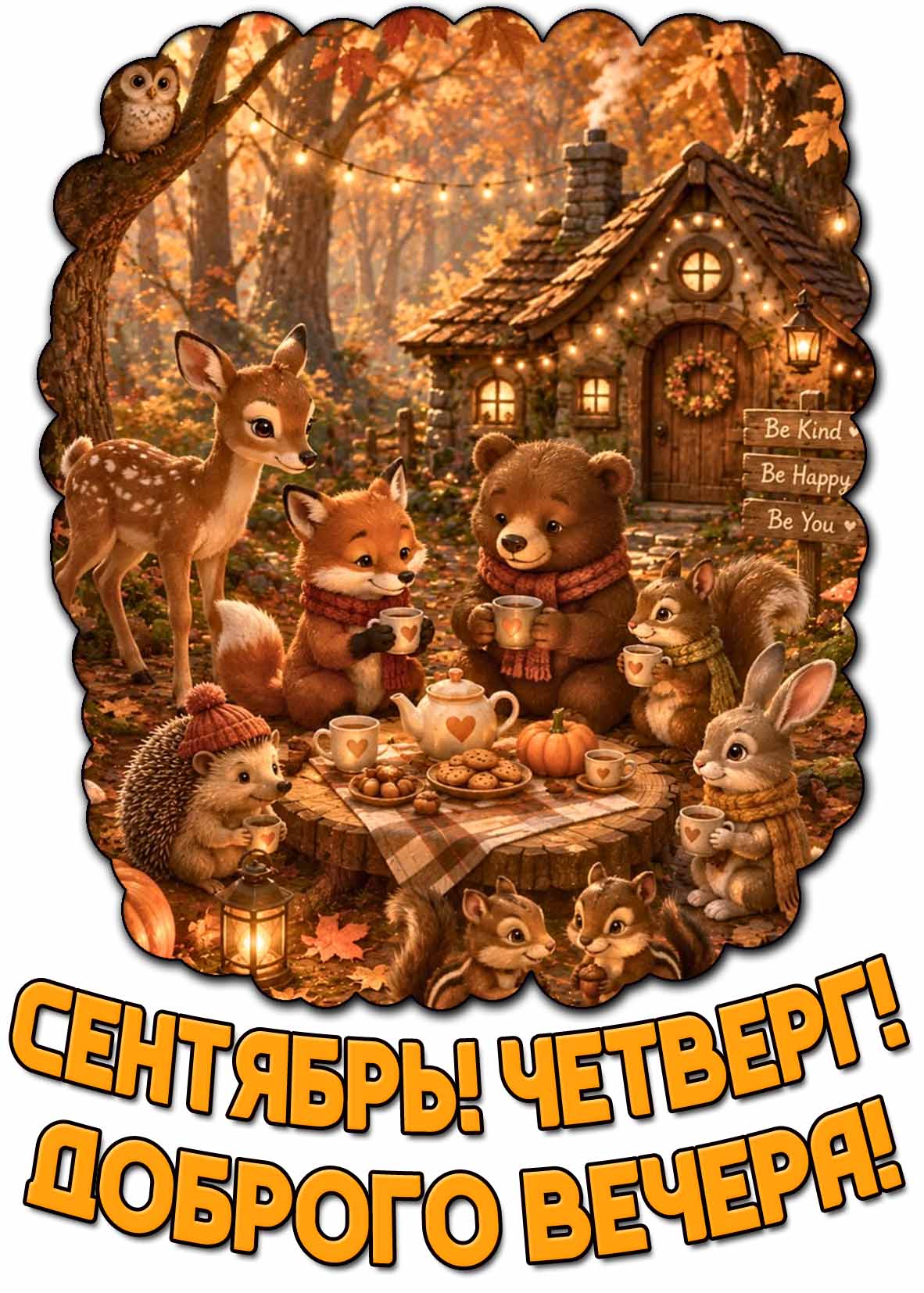Картинка "Сентябрь! Четверг! Доброго вечера!"