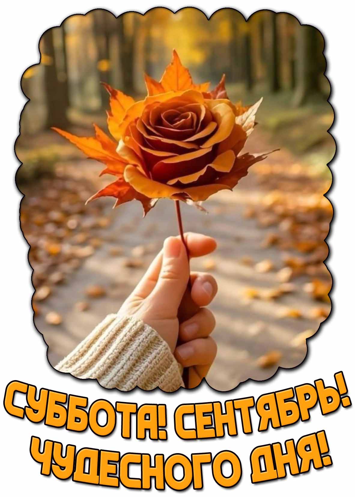 Картинка "Суббота! Сентябрь! Чудесного дня!"