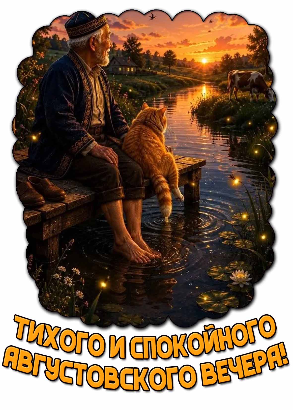 Картинка тихого и спокойного августовского вечера