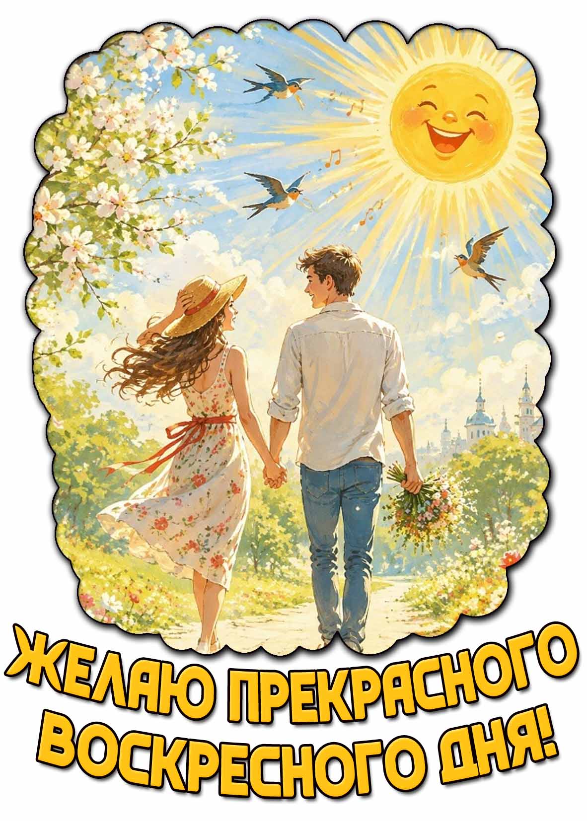 Картинка "Желаю прекрасного воскресного дня!"