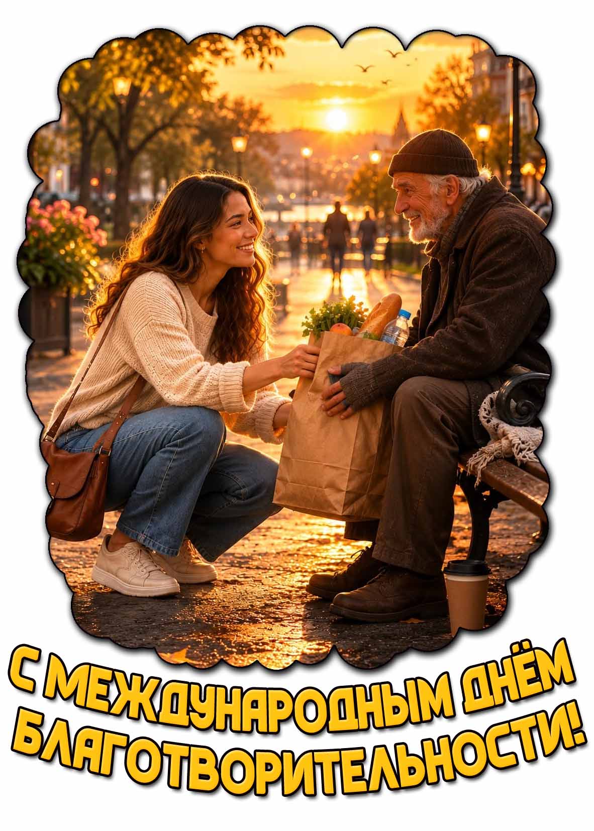 Открытка с Международным днём благотворительности