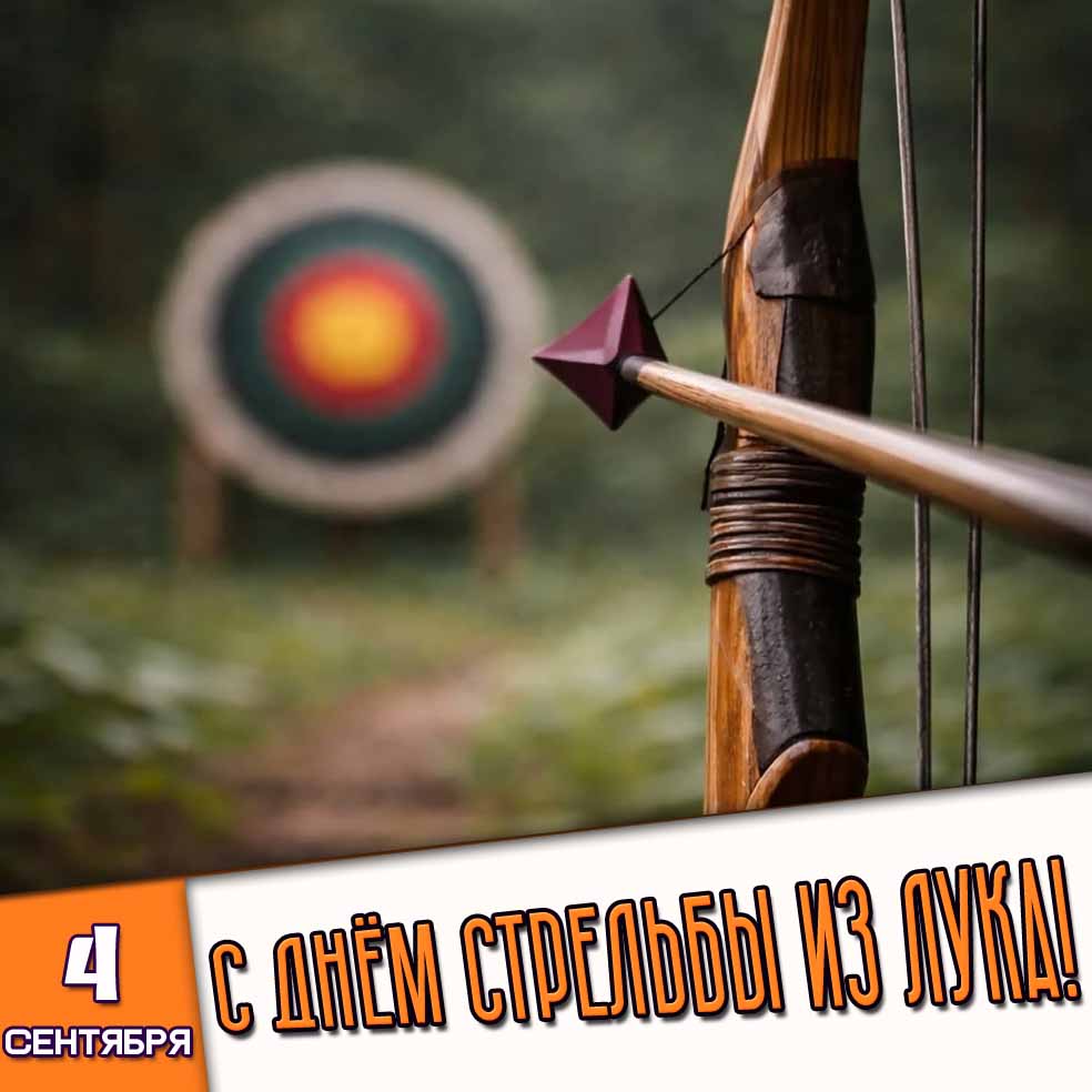 Картинка 4 сентября - с днём стрельбы из лука!