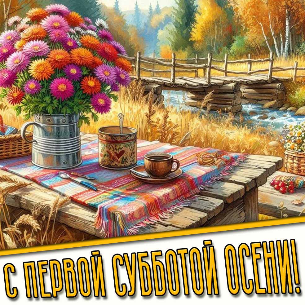 С первой субботой осени! - красивая картинка