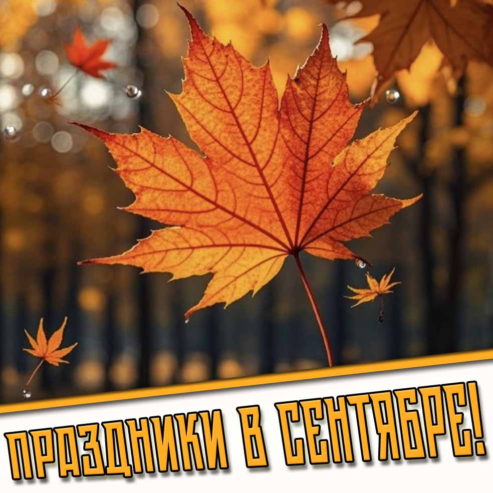 Картинки на праздники на каждый день Сентября