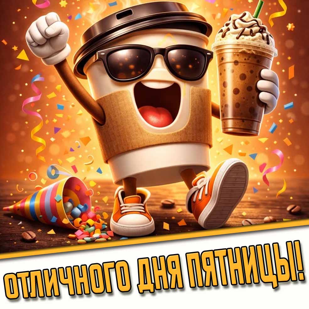 Прикольная картинка "Отличного дня пятницы!"