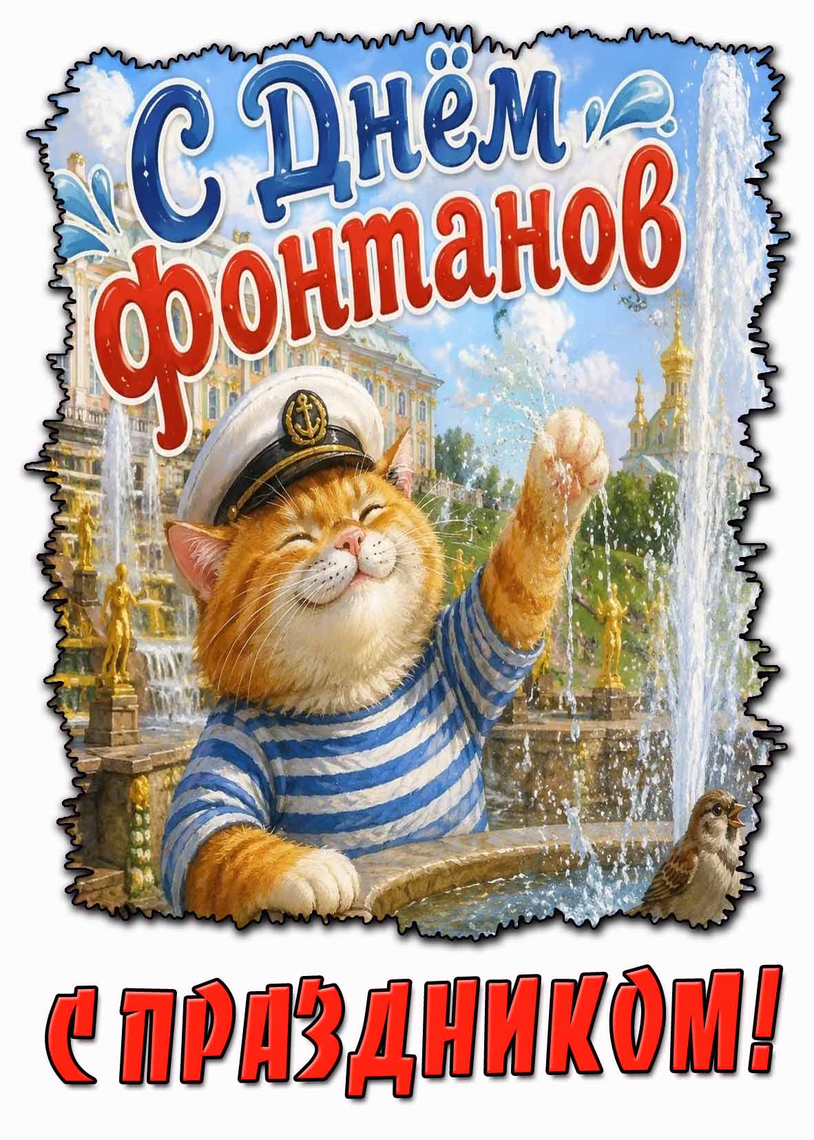 Прикольная картинка "С днём фонтанов! С праздником!"