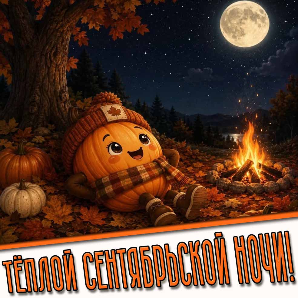 Прикольная картинка "Тёплой сентябрьской ночи!"