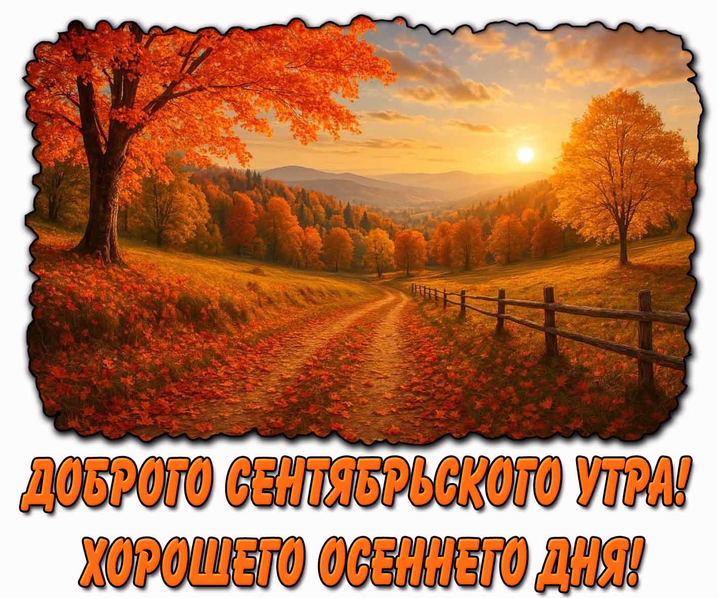 Картинка "Доброго сентябрьского утра! Хорошего осеннего дня!"