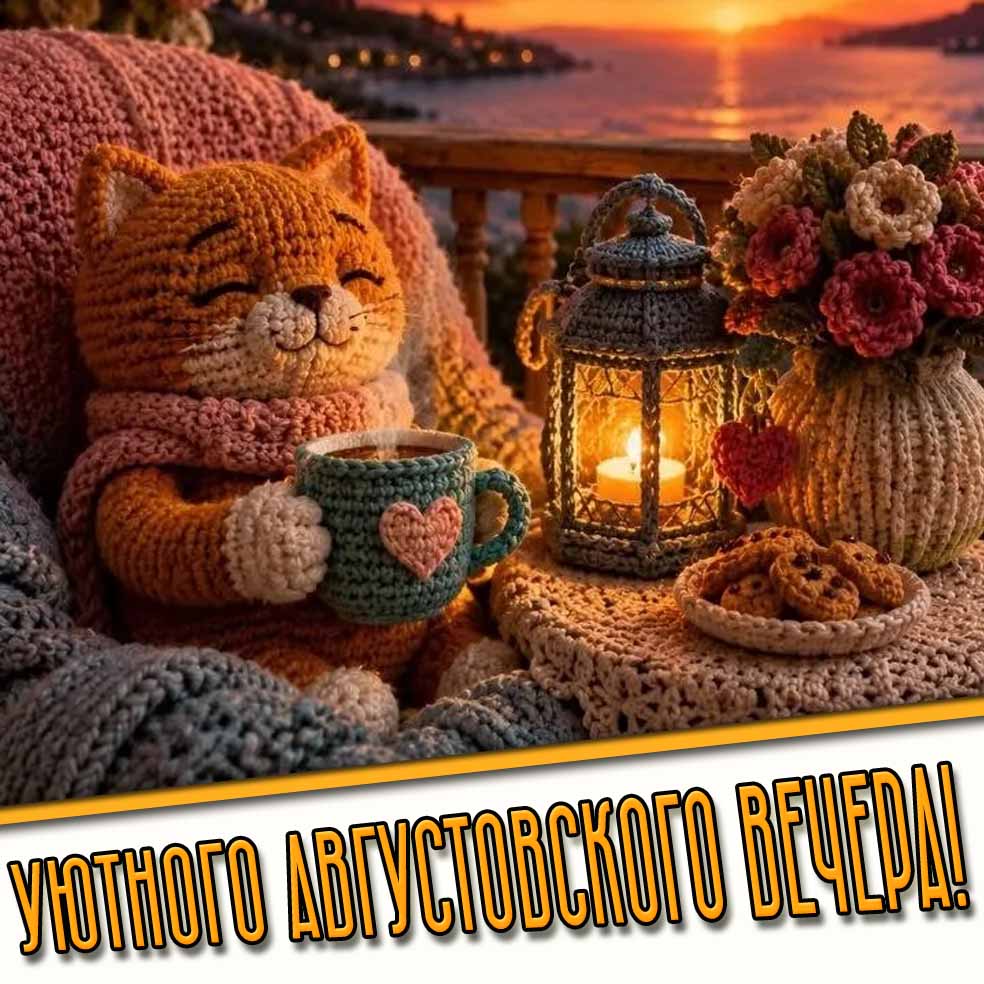 Уютного августовского вечера! - креативная картинка