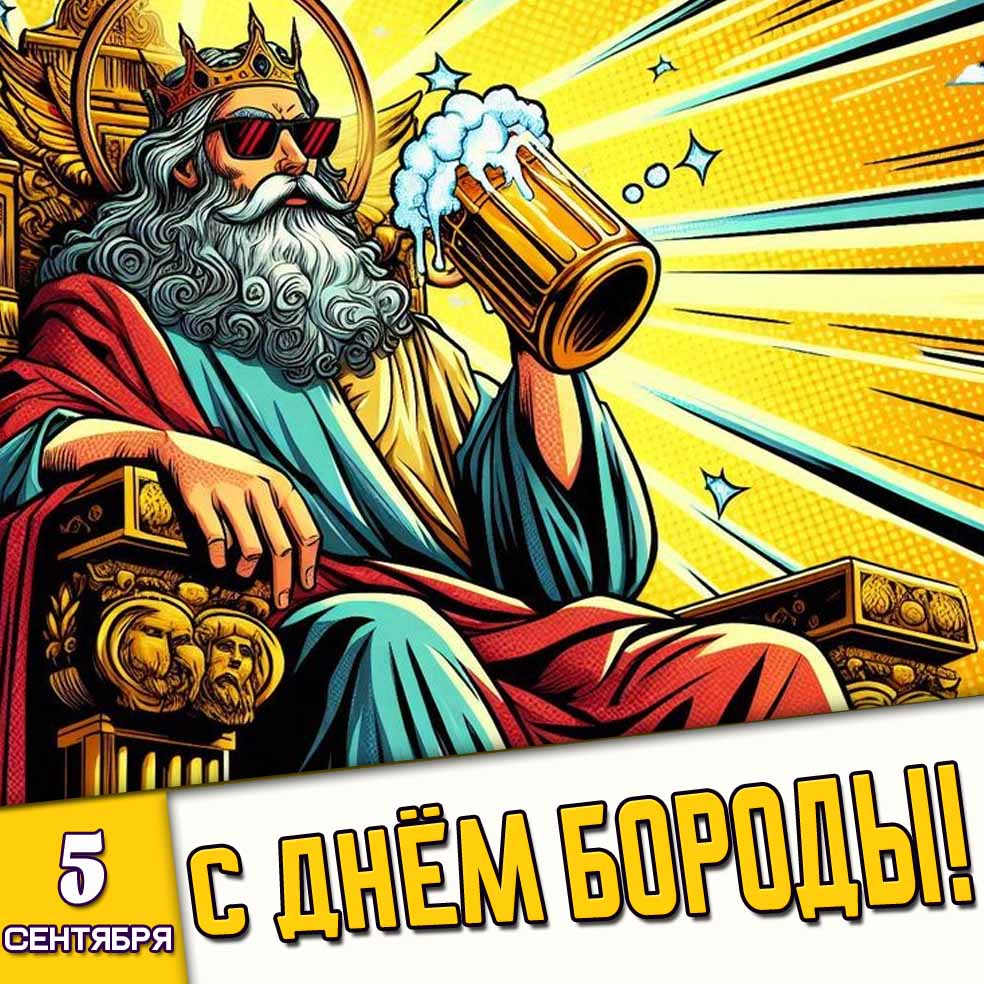Картинка 5 сентября - с днём бороды!