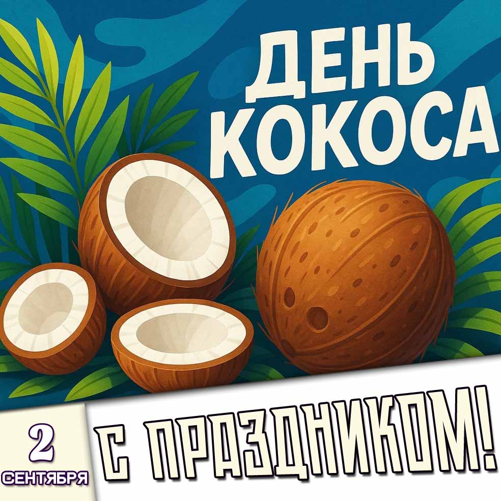 Картинка 2 сентября - день кокоса! С праздником!