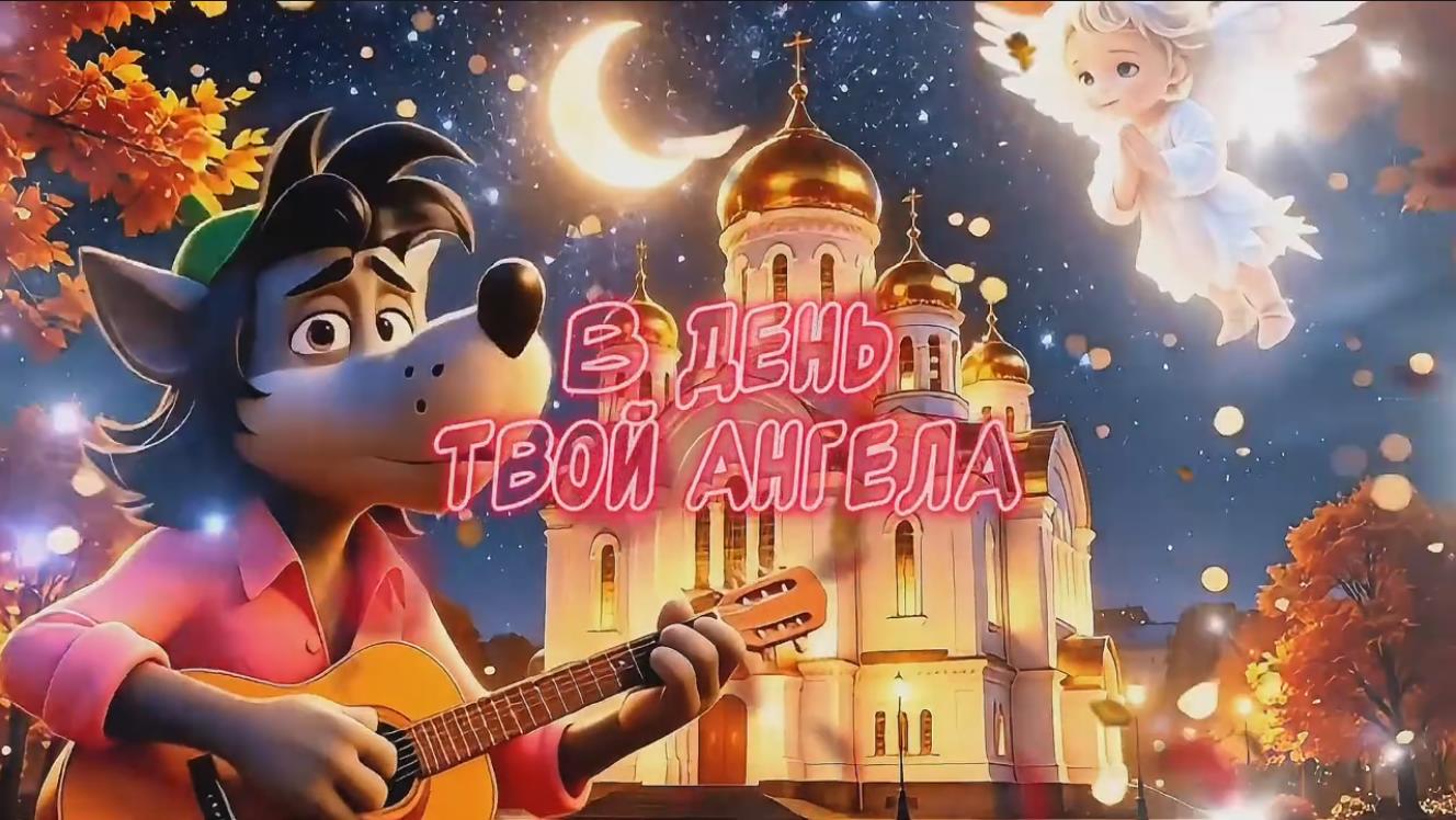 Прикольная видео открытка "С днём святой Натальи! С днём ангела поздравляю!"