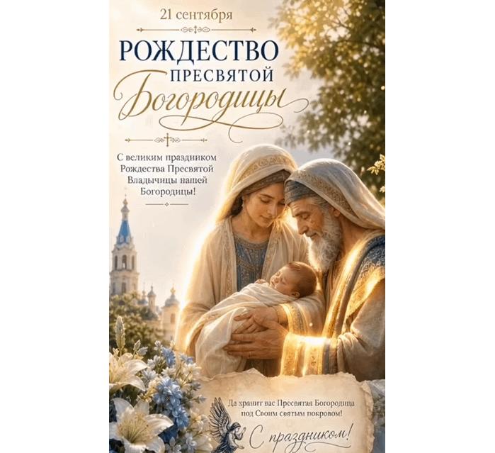 Гифка 21 сентября - Рождество Пресвятой Богородицы! С праздником!